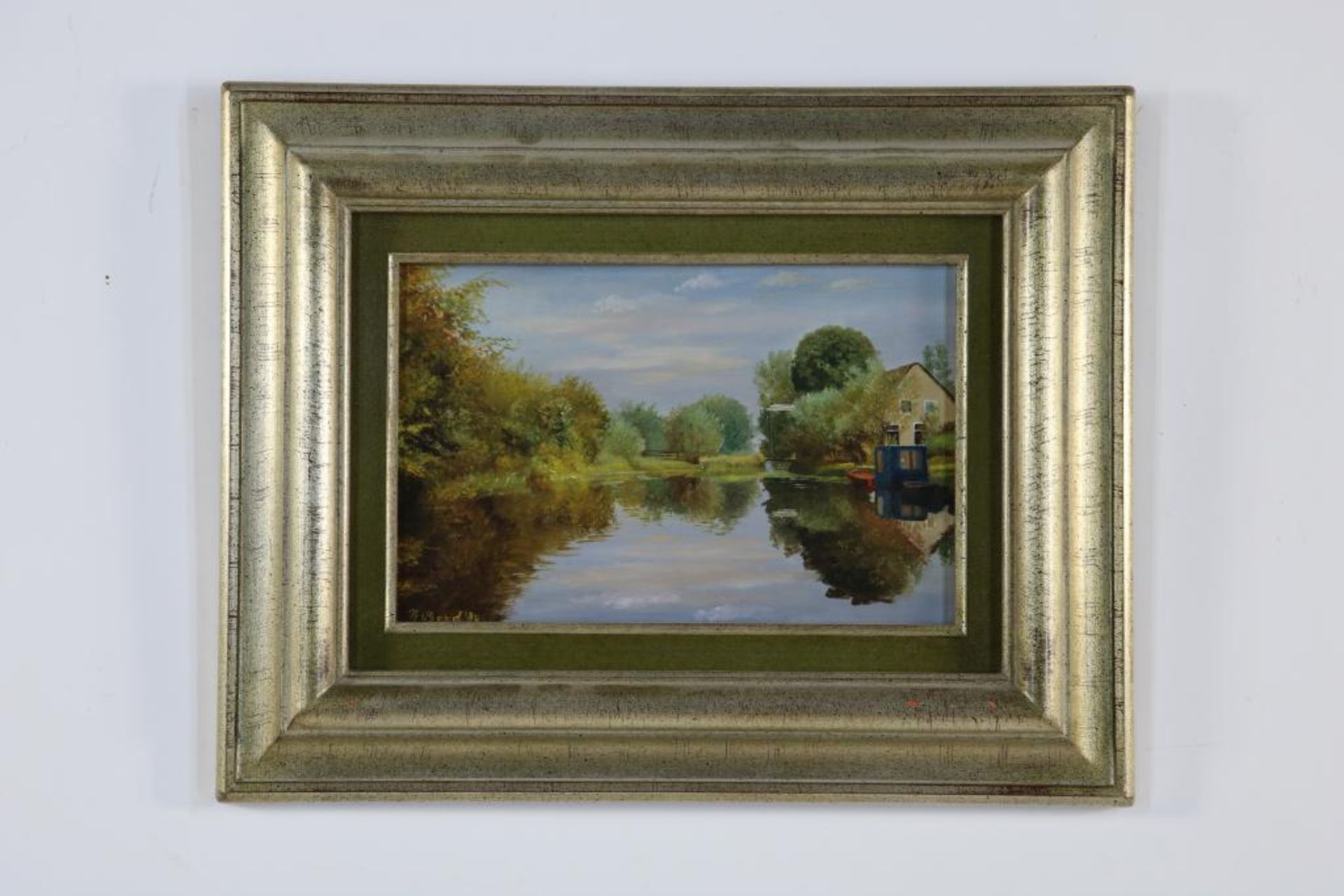 BOOD, KLAAS (GEB. 1922), ges. en gedat. '84 l.o., huizen aan vaart, paneel 16 x 24 cm. - Bild 2 aus 3