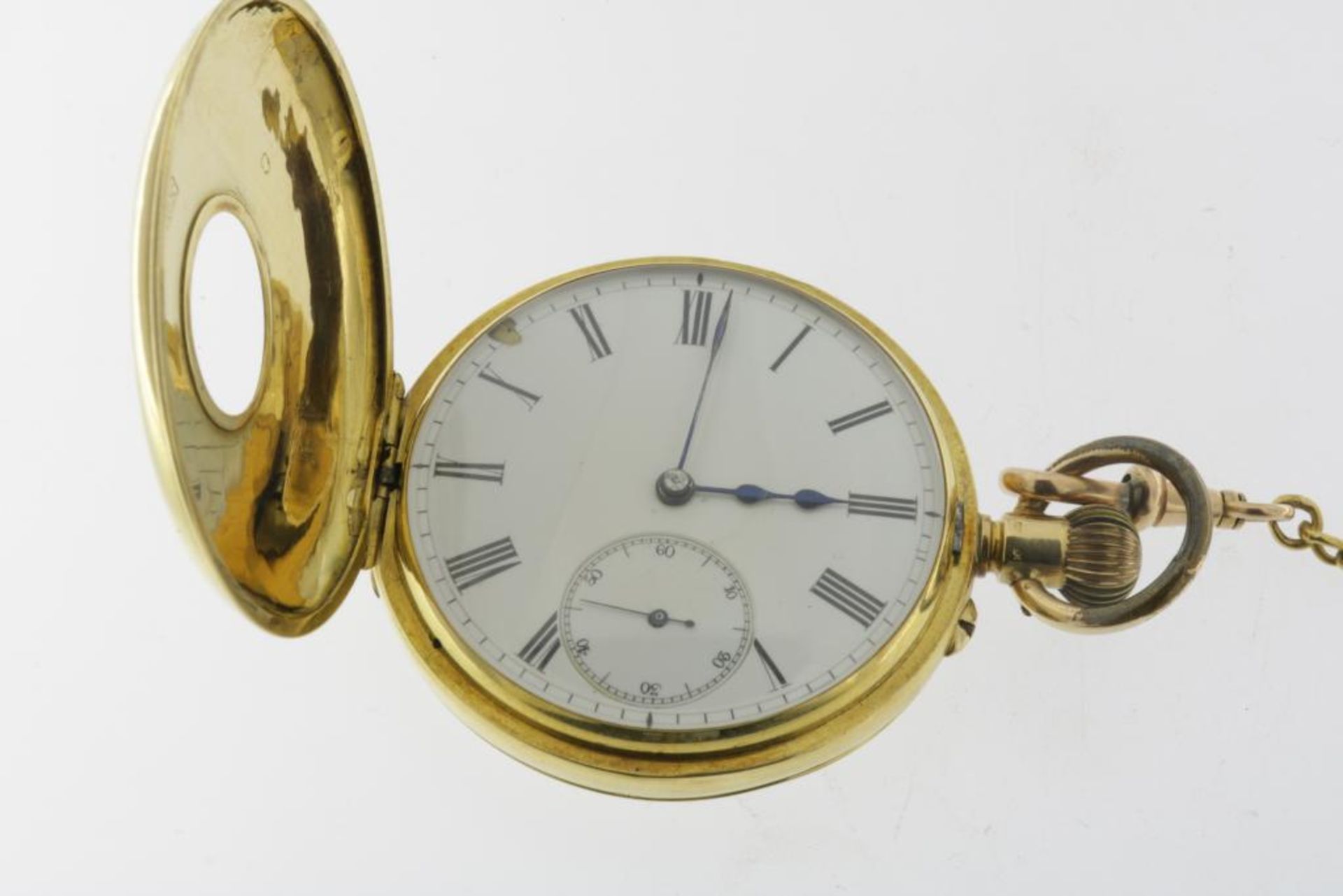 18 krt gouden zakhorloge, ca. 1900. - Bild 2 aus 4