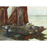 ROVERS, JOS,(1893-1976) signed, fishing boat, canvas 56 x 76 cm.