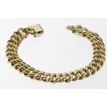 A yellow gold bracelet, w. 14gr.