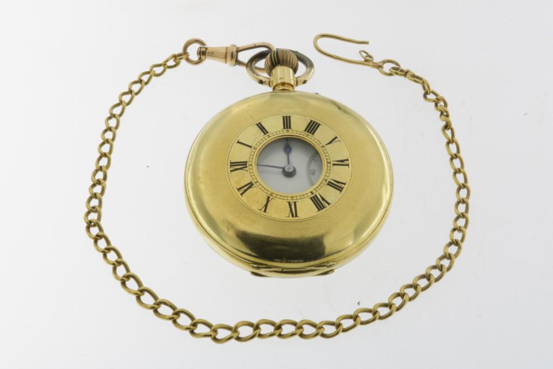 18 krt gouden zakhorloge, ca. 1900.