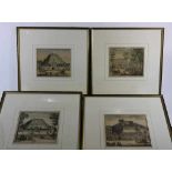 Lot of 4 engravings