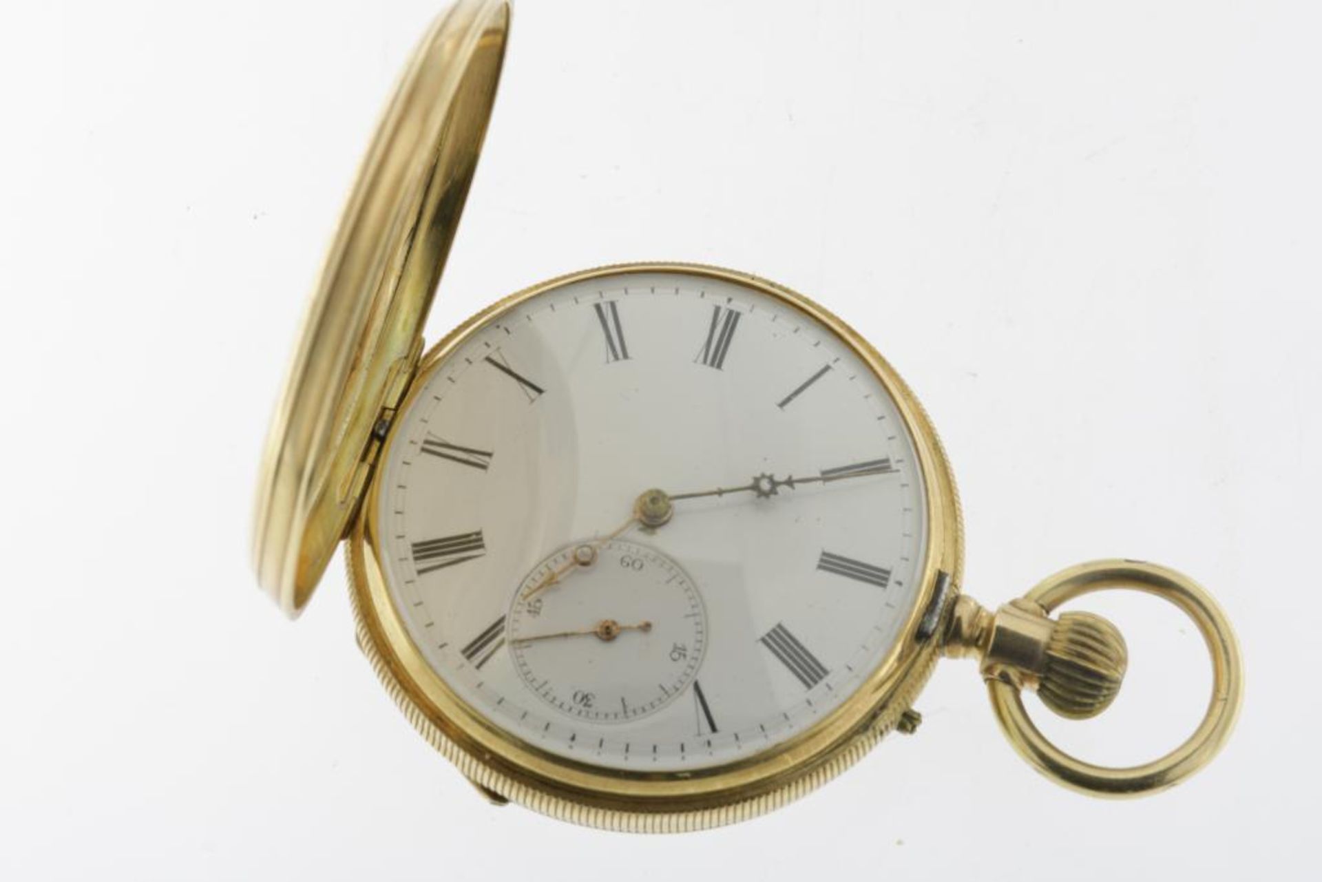 Pocket watch in yellow gold case