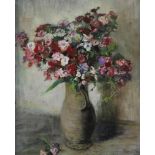 BERG, VAN DEN ANS (1873-1942), ges. r.o., boeket bloemen in kruik, pastel 55 x 45 cm.