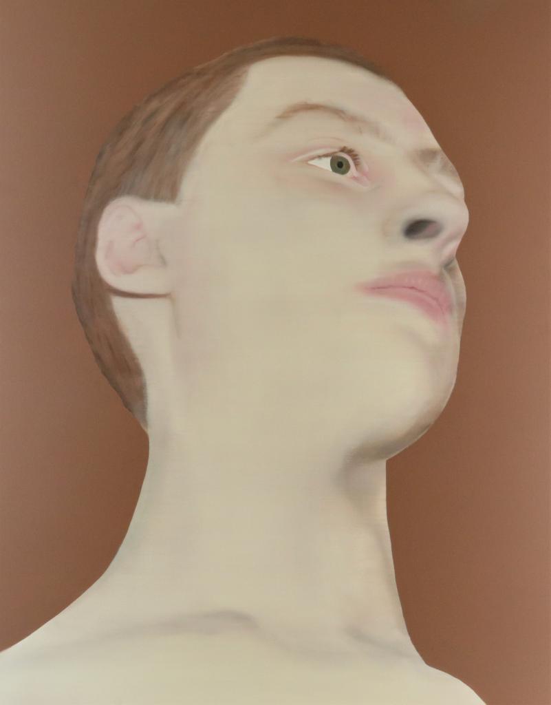 LAMPE, KATINKA (BORN 1963), signed and dated 2006 on the back, boy's head, oil on canvas 160 x 120