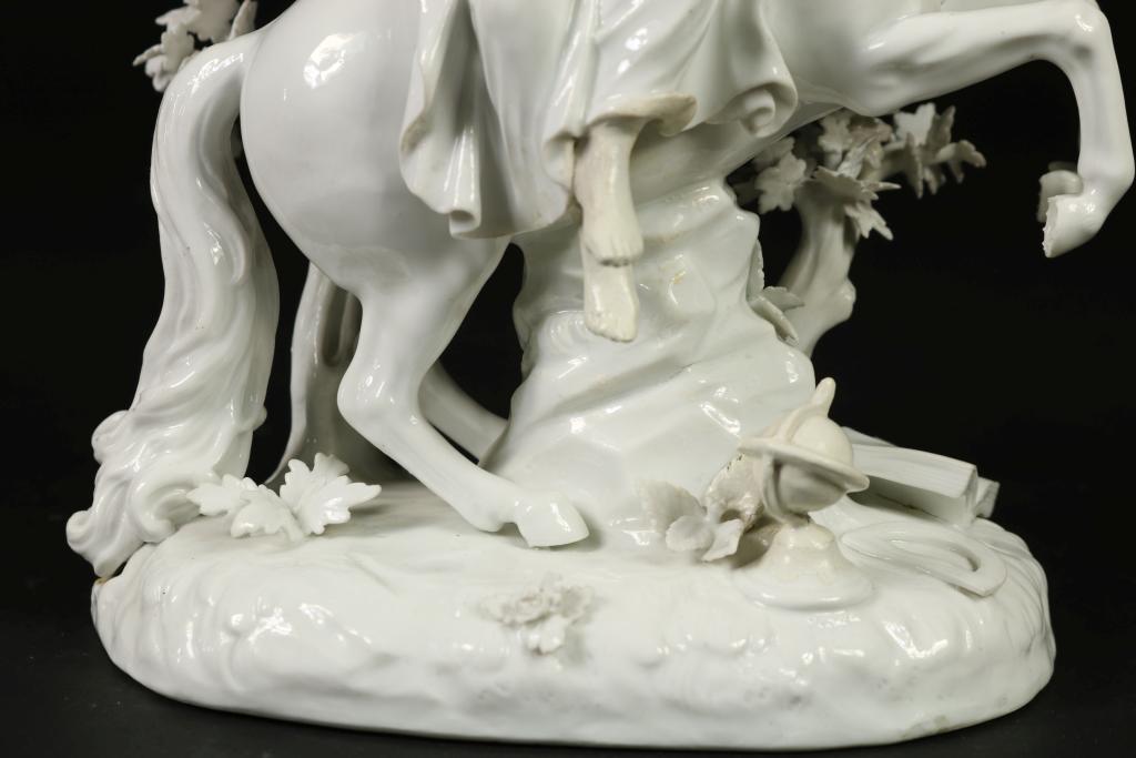 Meissen figure group of Europe (from a series of the Four Continents), of hard-paste porcelain. A - Image 3 of 8