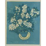 KEULEN VAN JAN (1913-1994), sign l.r., Flowers in vase, lithograph 50 x 39 cm.KEULEN VAN JAN (1913-