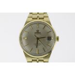 OMEGA SEAMSTER DE VILLE, yellow gold wrist watch, automatic with date indicator, 585/000, gross w.