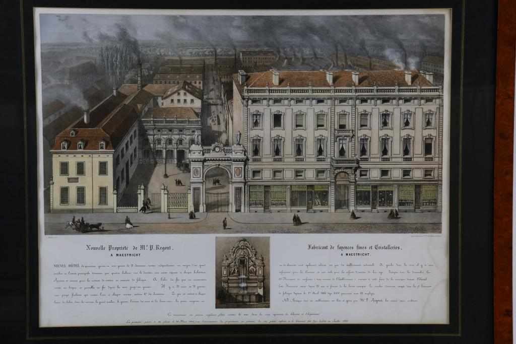 THEODORE MULLER (1819-1879), Gezicht op 4 kastelen, hoofdingang Sphinx-fabrieken, Grand hotel, - Image 4 of 6