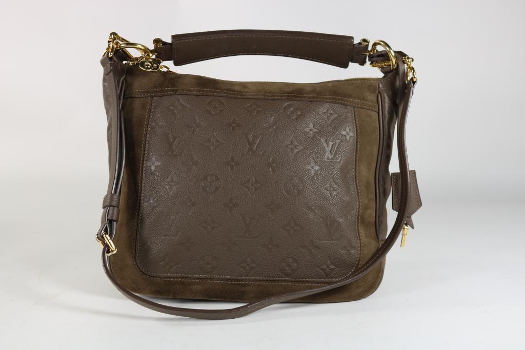 Louis Vuitton Terre Monogram Empreinte Leather Audacieuse PM Bag, with dustbag, papers and