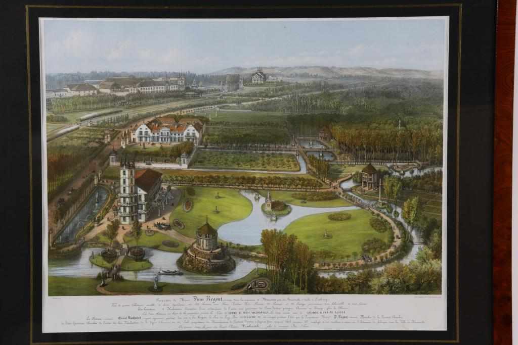 THEODORE MULLER (1819-1879), Gezicht op 4 kastelen, hoofdingang Sphinx-fabrieken, Grand hotel, - Image 5 of 6