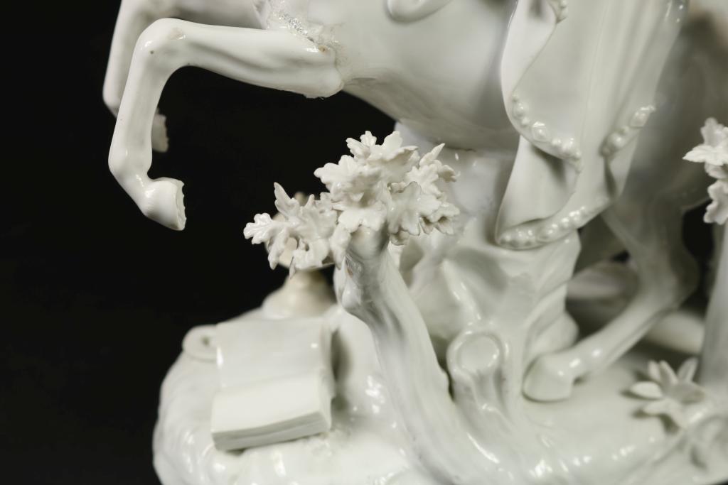 Meissen figure group of Europe (from a series of the Four Continents), of hard-paste porcelain. A - Image 5 of 8