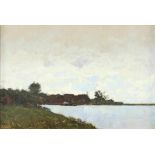 THOLEN WILLEM BASTIAAN (1860-1931), signed l.l., South Sea coast, canvas on panel 22 x 31 cm.