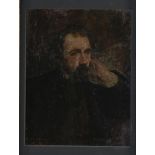 BARRET, MARIUS (1865-1929), signed l.lo., portrait of the painter Chenavard, board 26 x 20 cmBARRET,