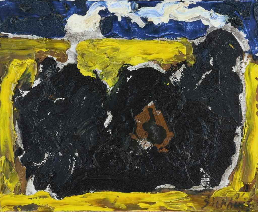 SIERHUIS, JAN (BORN 1928), signed and dated '91 l.r and signed and dated 1991 verso, 'at the beach',