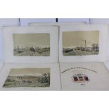 Portfolio with 9 lithographs of French Railways: Rouen, Havre et Dieppe, by Maugendre, Paris 1851.