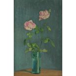 Lacoste, Charles (1870-1959), signed and dated 1910, roses in a vase, canvas 64 x 39 cm.LACOSTE