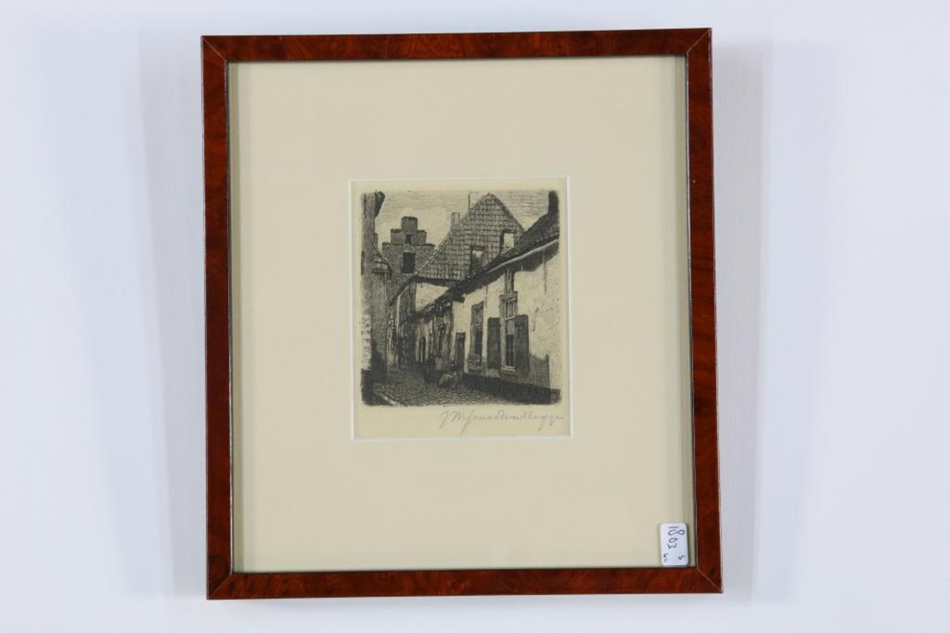 GRAADT VAN ROGGEN, JOHANNES (1867-1959), allen ges., 2 molens en 2 straatjes, lot van 4 etsen div. - Bild 4 aus 5