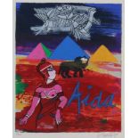 CORNEILLE (1922-2010), ges. en gedat. 1990 Aida, litho 48 x 41 cm. (herkomst Jaski Gallerie
