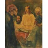 MEEGEREN VAN HAN (1889-1947), ges. en gedat. 1921 r.o., Christus leest voor, board 49 x 39 cm.