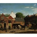 SCHERMER CORNELIS ALBERTUS (1824-1915), signed and dated 1857 l.l., the hoofmit, oil on canvas 45