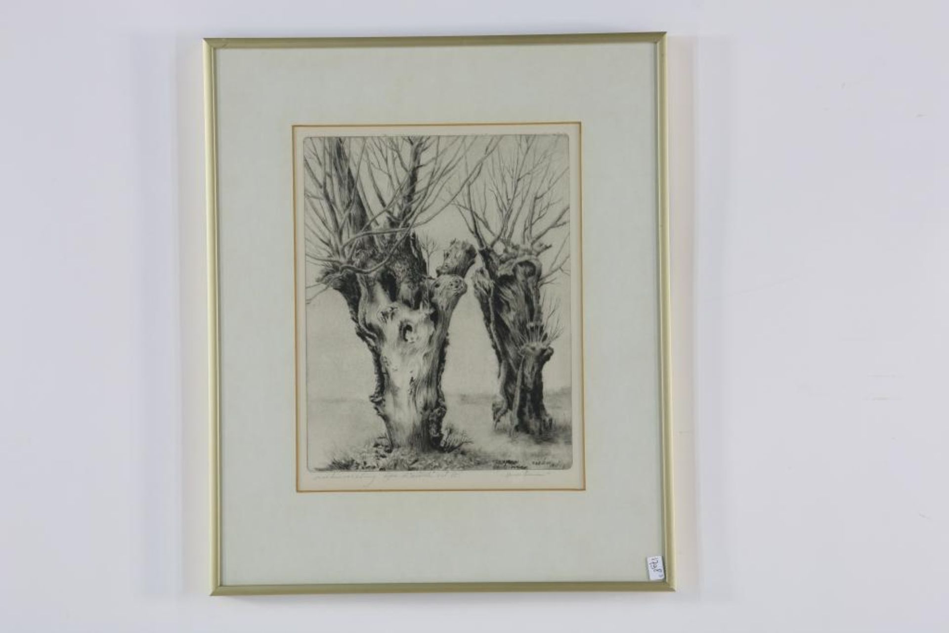 WESSELING, RIEK (1914-1995), ges. l.o., 'oude bomen', ets EA oplage 15 23 x 19 cm. - Bild 2 aus 3