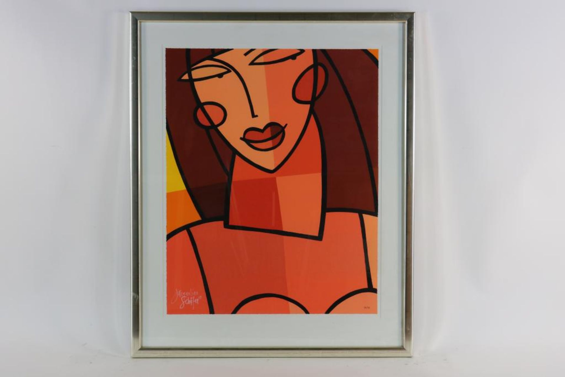 SCHAFER JACQUELINE, sign. l.r., Nude, silk screen 23/99 90 x 62 cm.SCHAFER JACQUELINE, ges. l.o., - Bild 2 aus 3