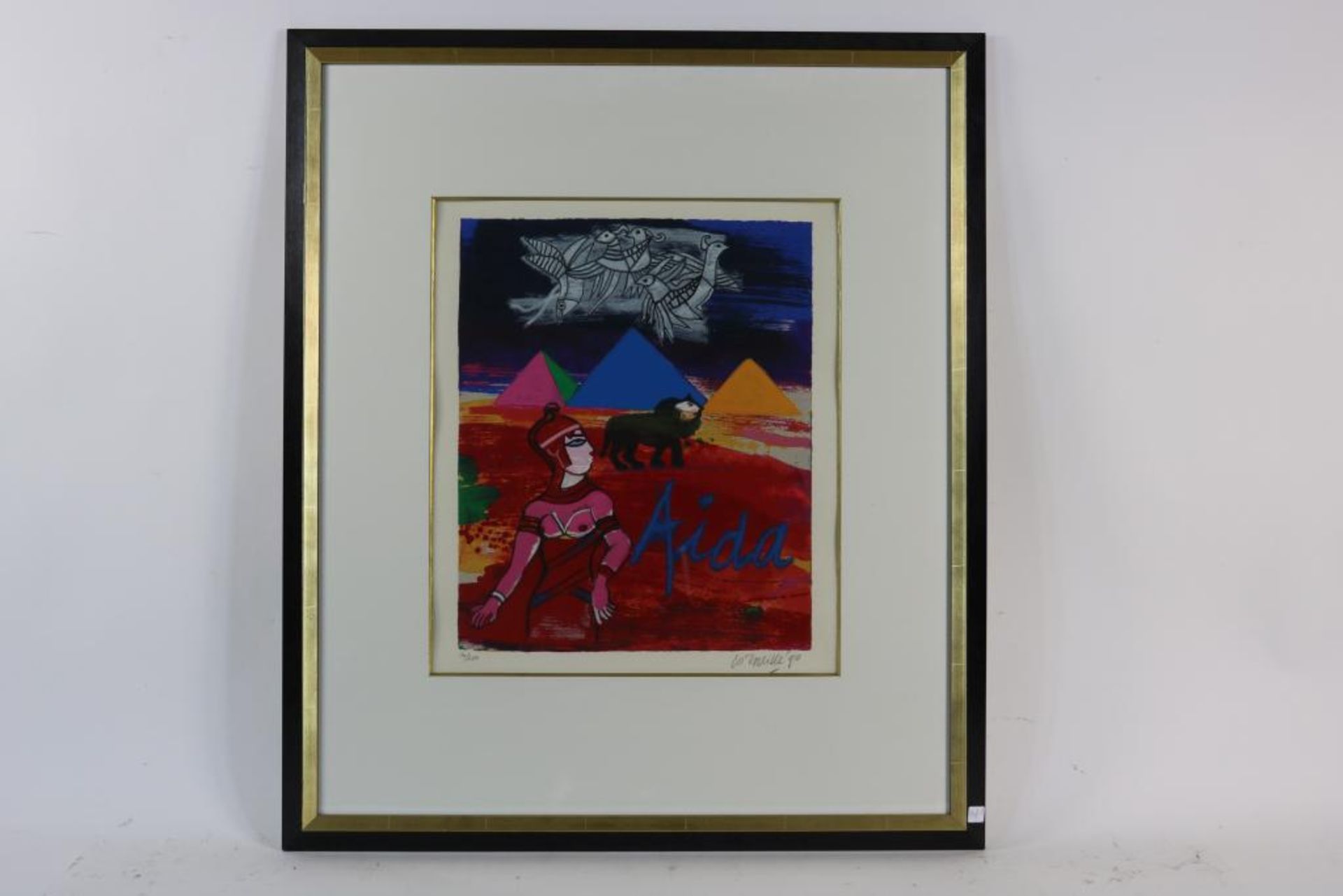 CORNEILLE (1922-2010), ges. en gedat. 1990 Aida, litho 48 x 41 cm. (herkomst Jaski Gallerie - Bild 2 aus 4