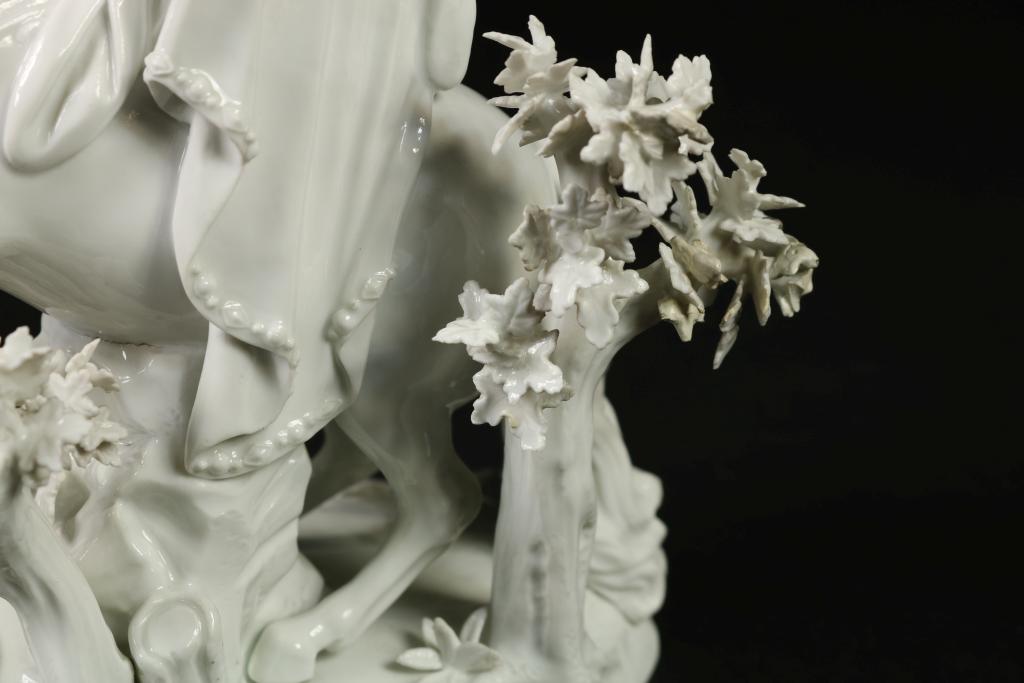 Meissen figure group of Europe (from a series of the Four Continents), of hard-paste porcelain. A - Image 6 of 8