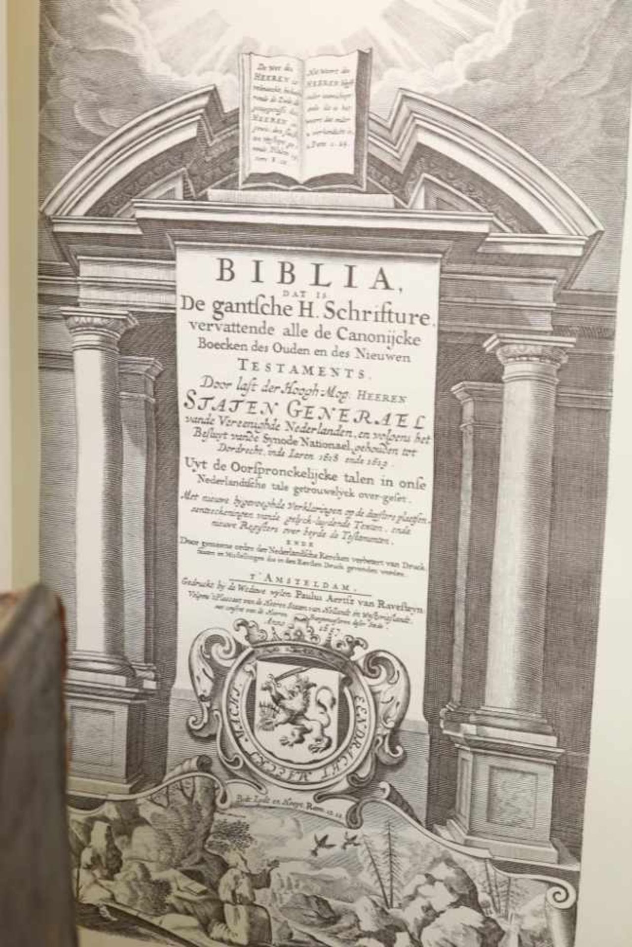 Lot div. oude boeken w.o. Biblia, door Abraham Wolfgang en de weduwe van Dirk Boom anno 1690, MARCA, - Bild 2 aus 4