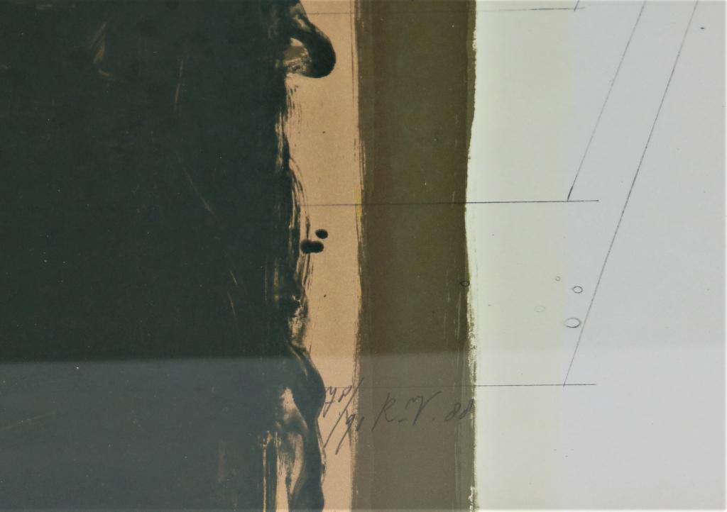 Villevoye, Roy, signed, abstract, lithograph 50 x 70 cm.VILLEVOYE, ROY (1960), ges. en gedat. 1988 - Image 3 of 4