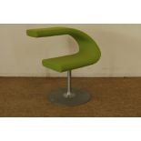Green lined design chair, model: Innovation C, designer: Frederik Mattson, for: Bla StationGroen