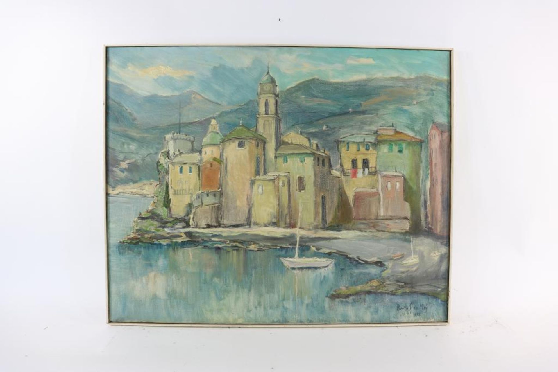 Mey, Bertus de, signed, view of Camogli, Italy, canvas 80 x 100 cm.MEY, BERTUS DE (1915-1994), - Bild 2 aus 4