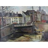 Wingen, Edmond, signed, View of canal in the Hague, canvas 60 x 80 cm.WINGEN, EDMOND (1906-1970),