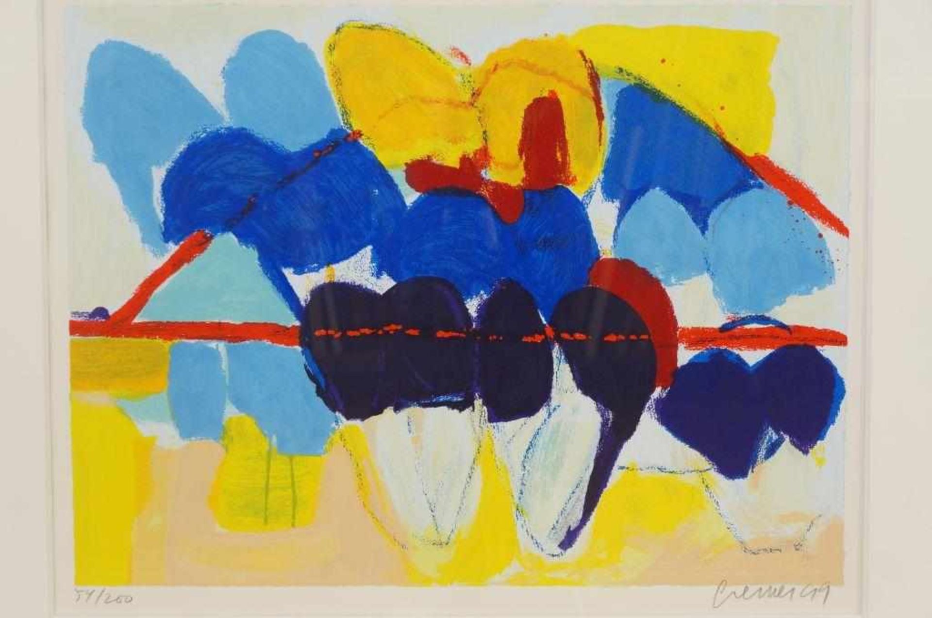 Cremer, Jan, signed, tulips, screenprint 60 x 80 cm.CREMER, JAN (1940), ges. r.o., tulpen, - Bild 2 aus 4