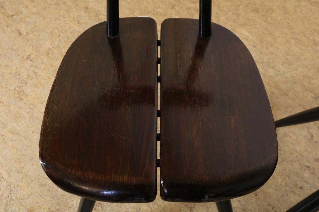 a serie of 4 Pirkka chair and table, h. 69, w. 120, d. 70 cm. design by llmari Tapiovaara, mark - Image 2 of 6