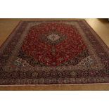 Keshan carpet 385 x 298 cm.Tapijt, Keshan 385 x 298 cm.