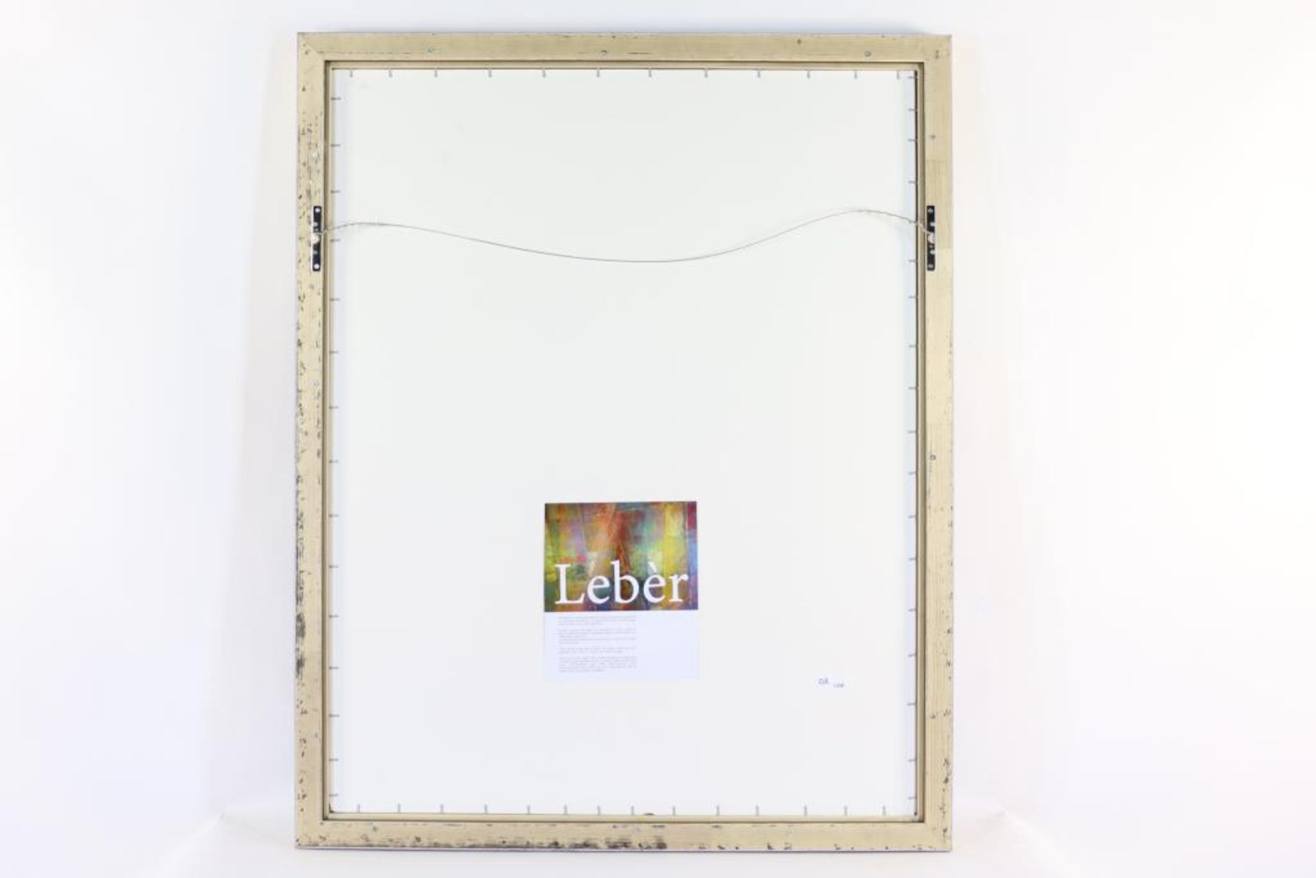 LEBER, ges. r.o., abstract, gouache 100 x 80 cm. - Bild 3 aus 3