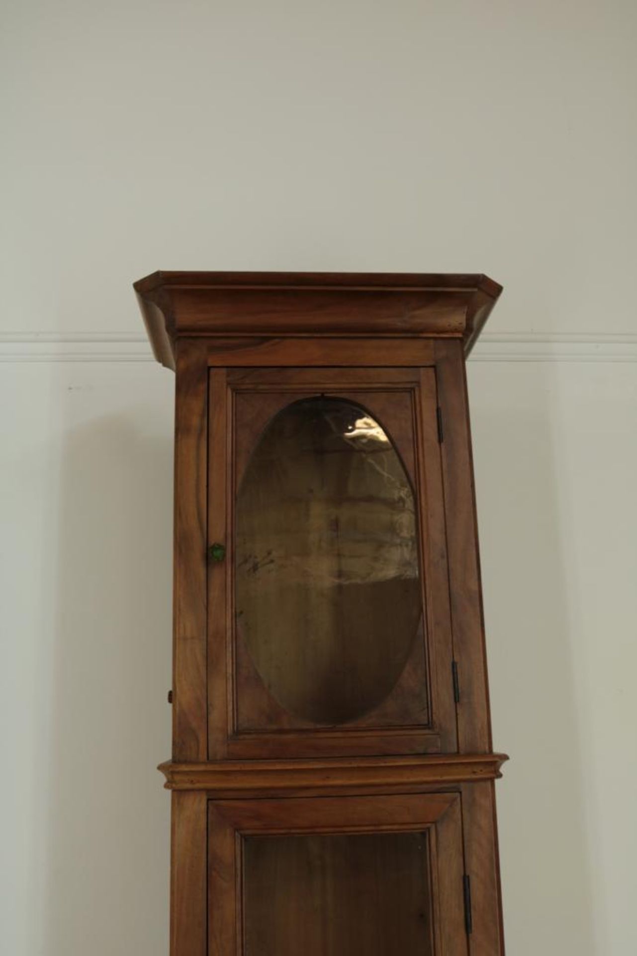 Mahonie grote staande klokkenkast, l.248 cm. - Bild 2 aus 3