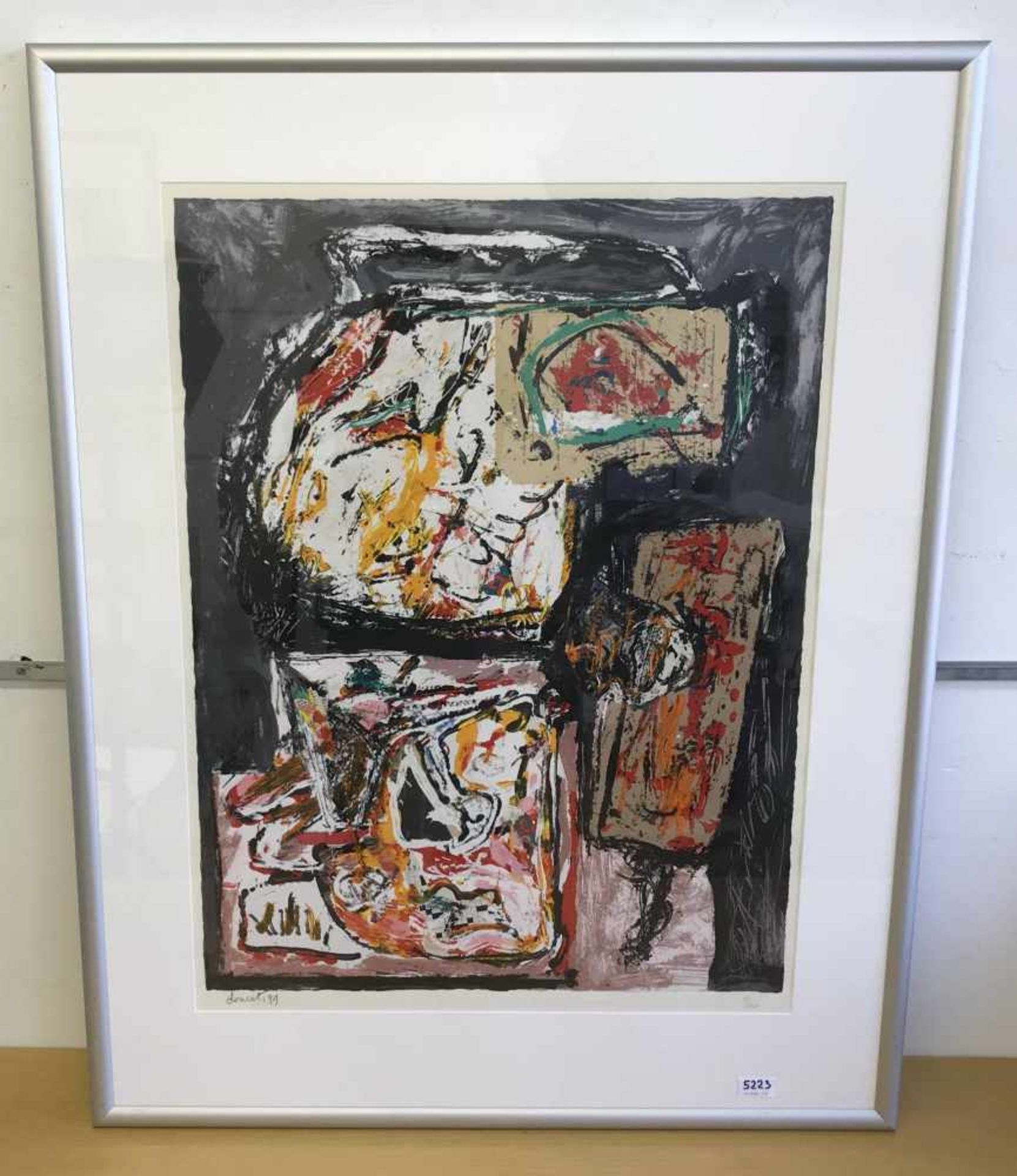 Jacques Doucet (1924-1994)Zonder titel, zeefdruk, gesign. l.o., '91, 13/200, 80 x 60 cm. [1]200 - Bild 2 aus 2