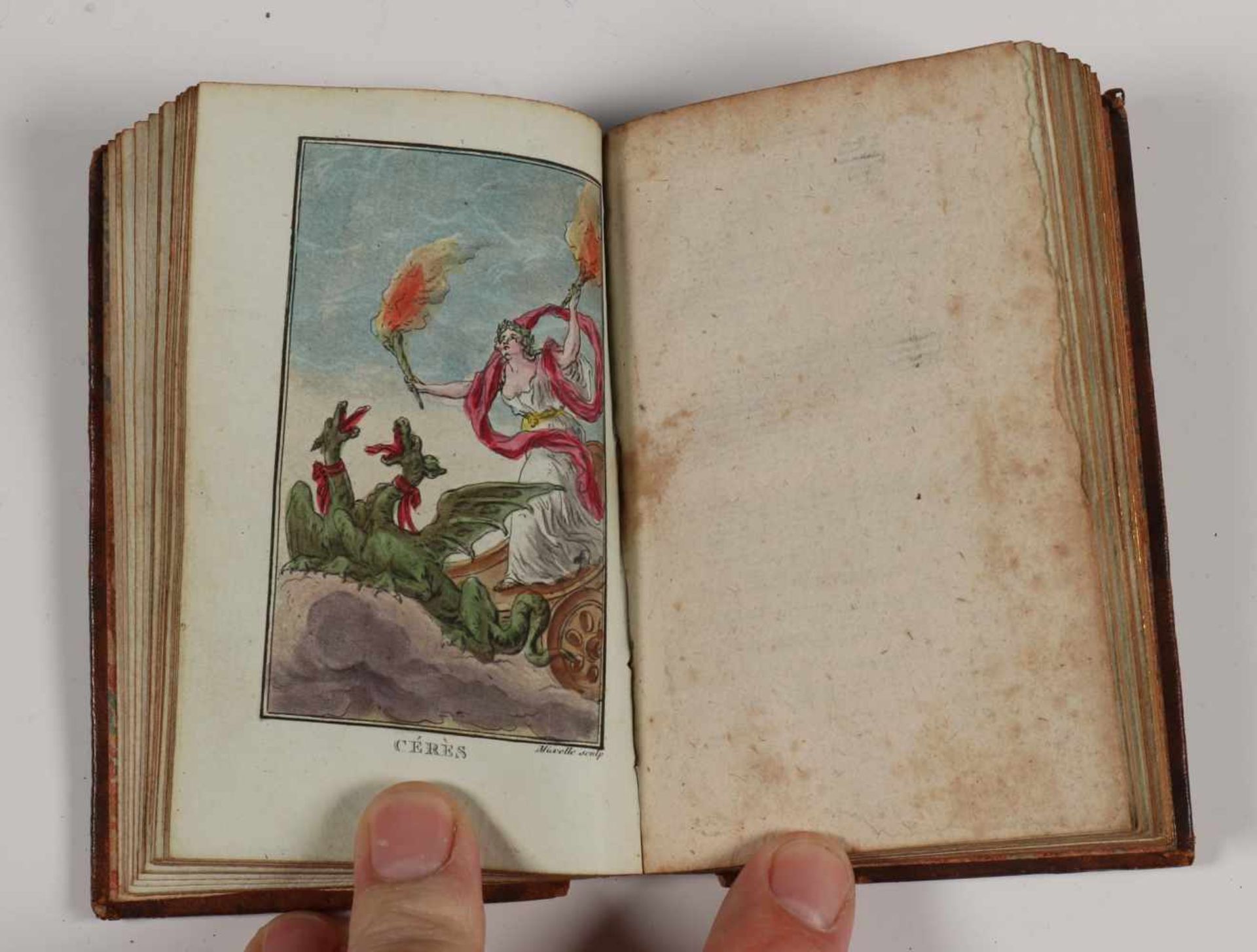 Frankrijk, serie leer gebonden boekjes 'La Mythologie mise a la portée de tout le monde', 1793, - Bild 8 aus 19