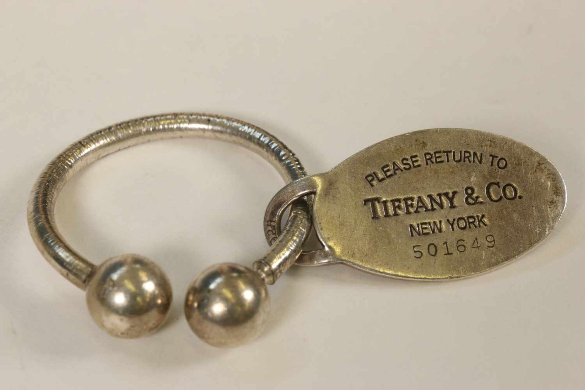 Verenigde staten, Tiffany New York sleutelhanger,sleutelhanger hoefijzervormig met afdraaibare