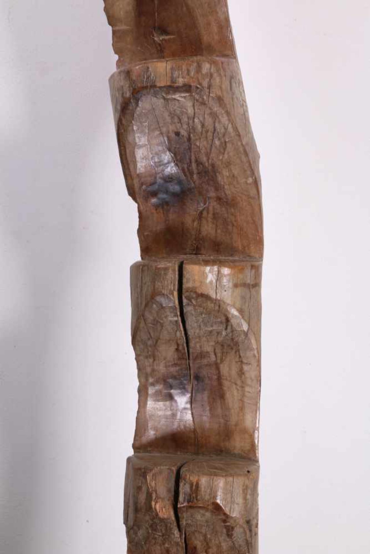 Mali, Dogon, carved wooden granery ladder, h. [1]400 - Bild 3 aus 3