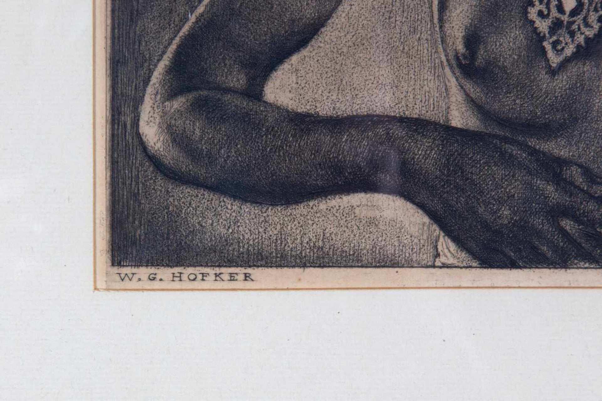 Willem Gerard Hofker (1902-1981)Ni Asoeg in Ardja, ets, gesign. in de plaat, 25 x 23 cm. [1]400 - Bild 3 aus 3