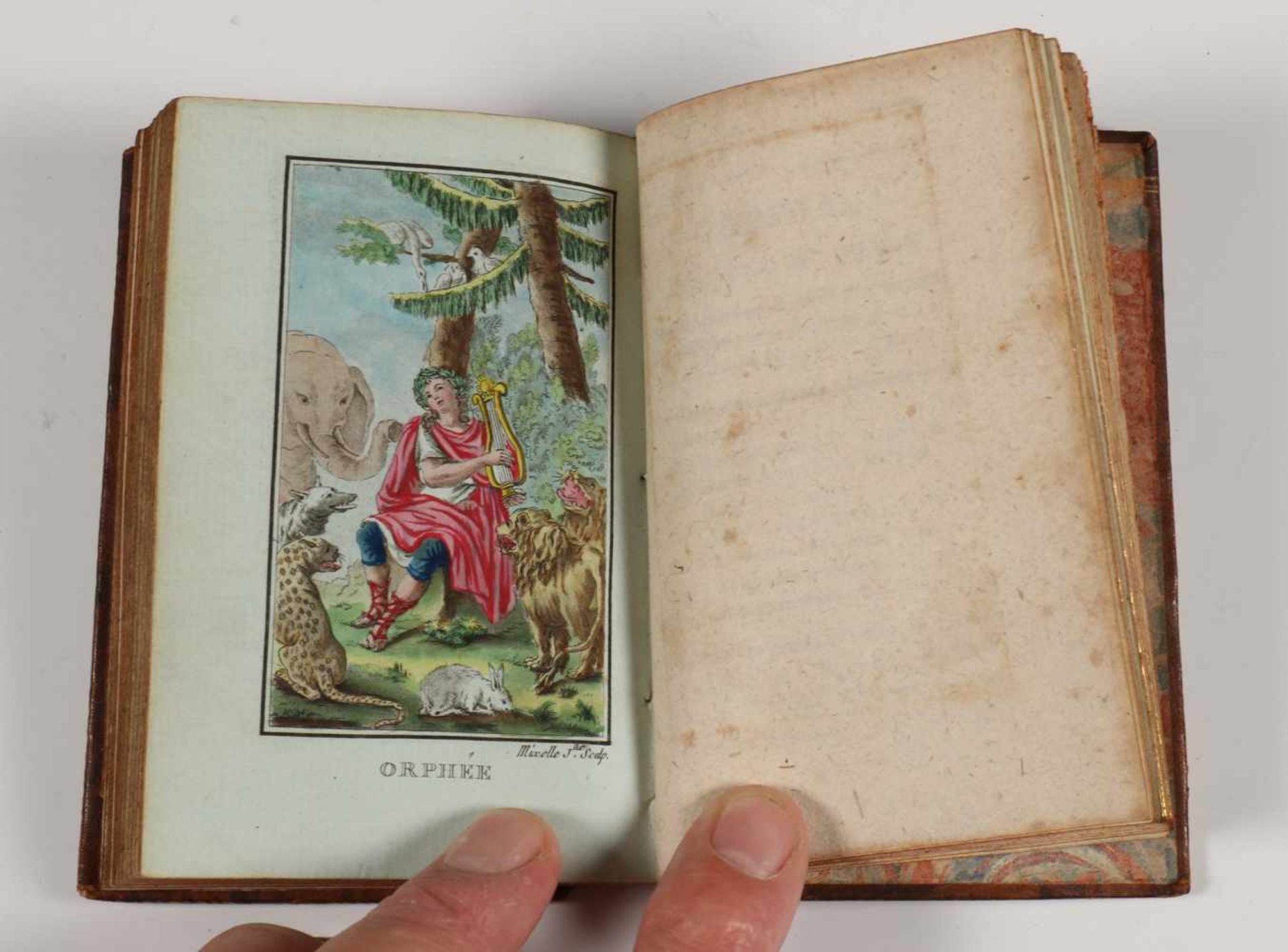Frankrijk, serie leer gebonden boekjes 'La Mythologie mise a la portée de tout le monde', 1793, - Bild 11 aus 19
