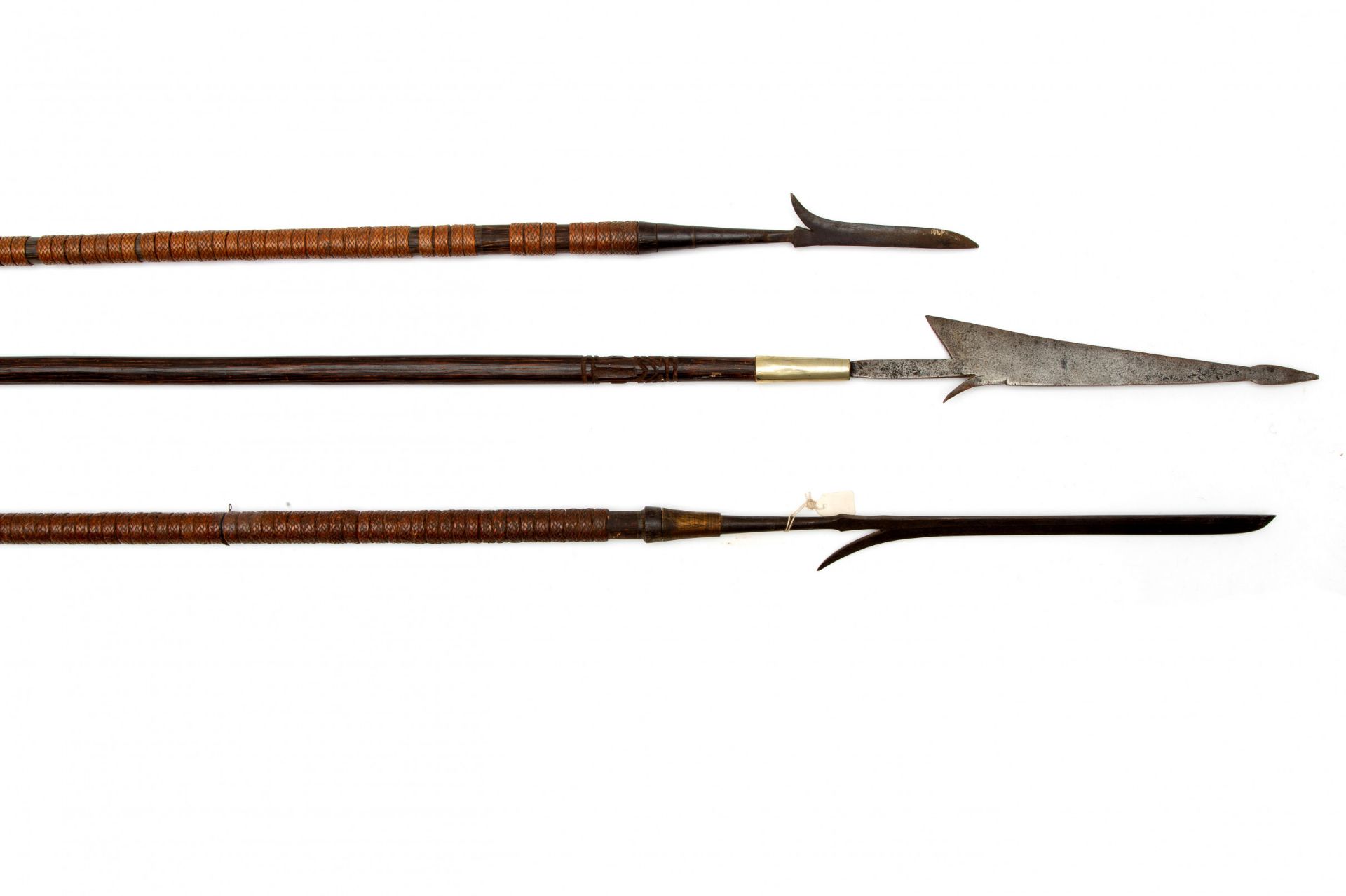 Indonesia, three spears-lances, ca. 1900 - Image 2 of 2