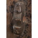 Timor, a pair of carved wooden doors,