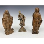 Drie heiligenbeelden, 19e en 20e eeuw