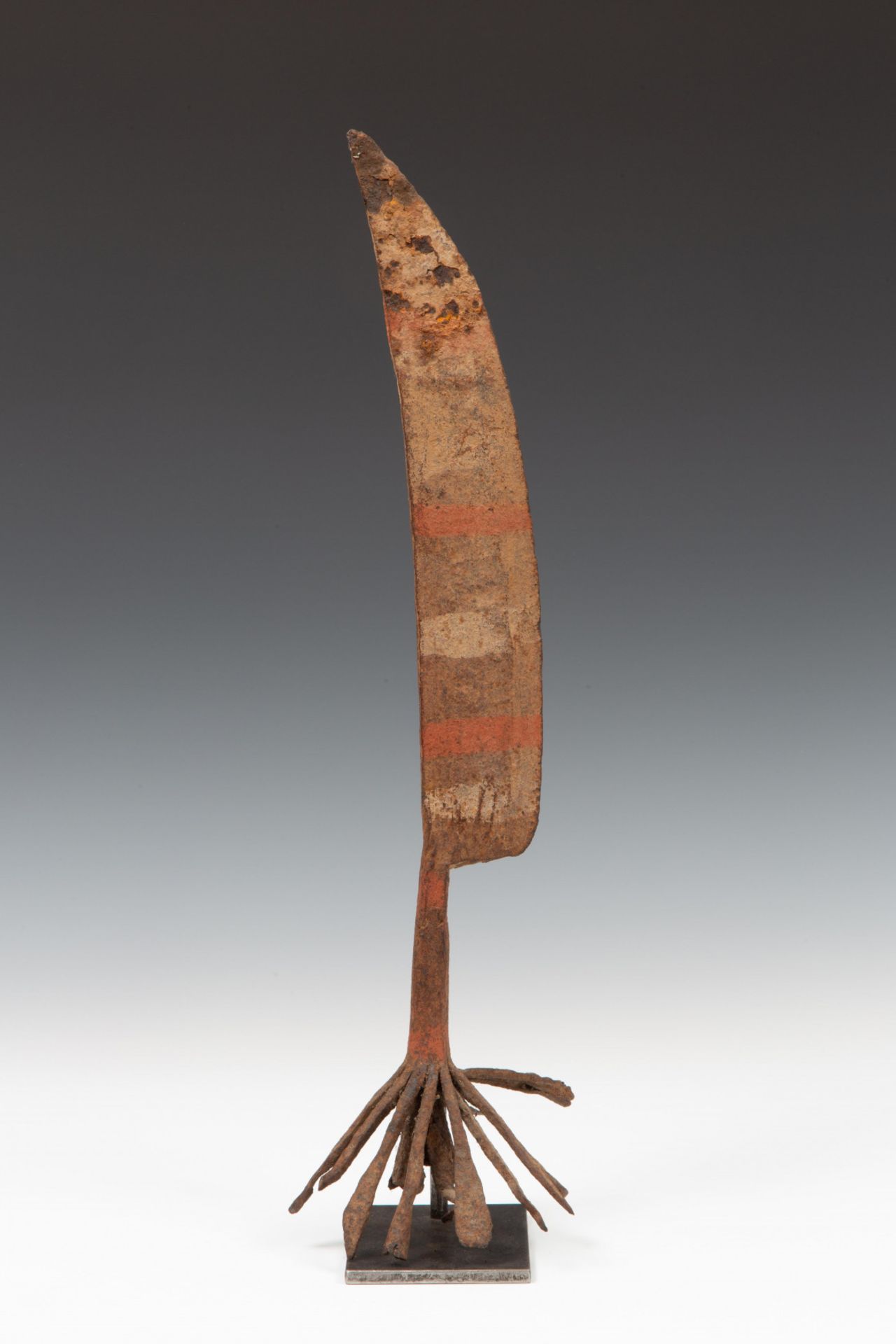 Nigeria, Yoruba, wrought metal ritual object, - Image 2 of 2