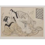 Japan, houtsnede, eind 18e eeuw, mogelijk van de hand van Kiyonaga of Shuncho,